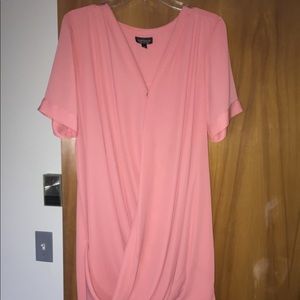 Pink/peach, never worn, flowy dress!