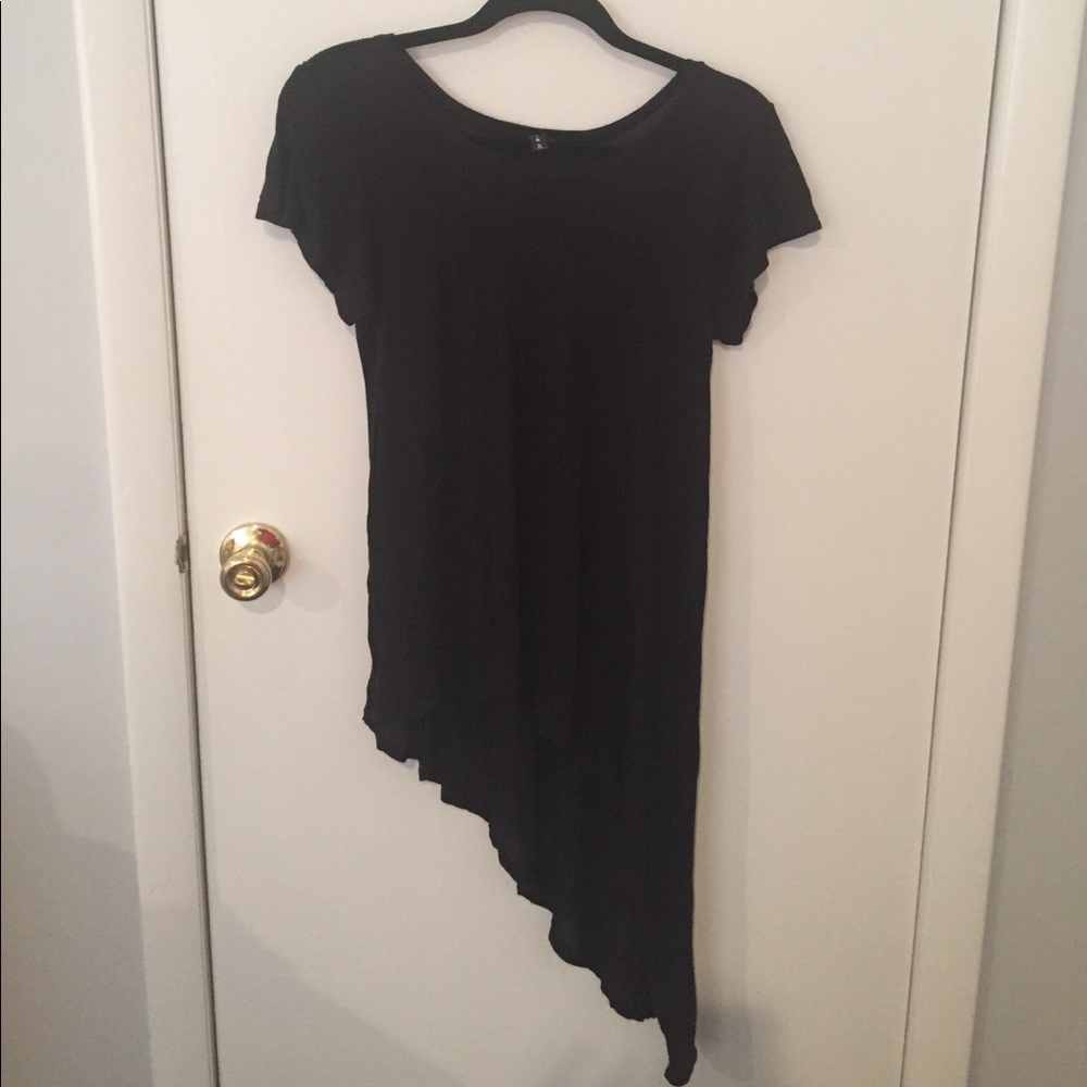 Black asymmetrical T-Shirt