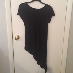 Black asymmetrical T-Shirt