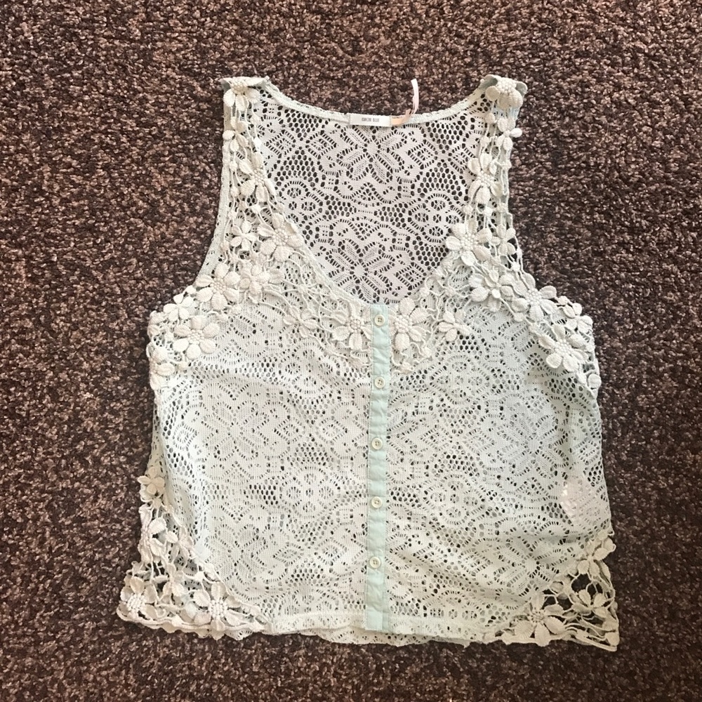 Urban outfitters kimchi blue knitted chrochet top