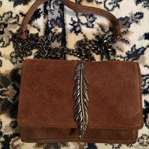 Zara suede handbag