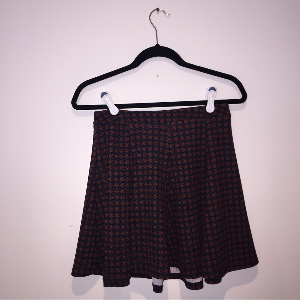 Lush pleated skater skirt