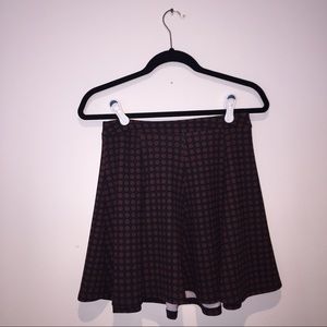 Lush pleated skater skirt