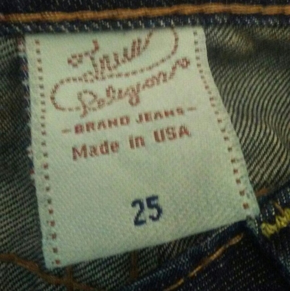 Hemmed True Religion jeans horseshoes on pockets - Picture 7 of 8