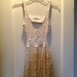 Vintage Havana Lace Cream Maxi Dress, S