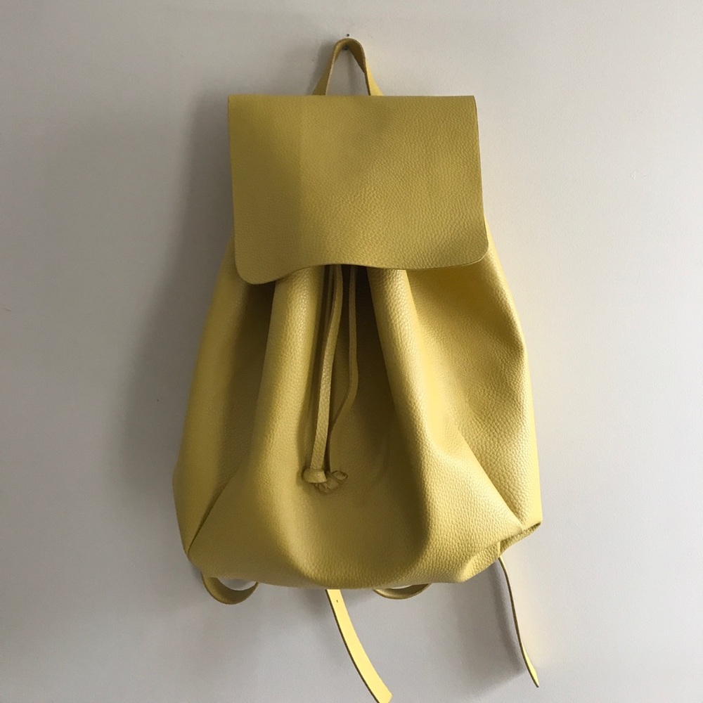 Zara Faux Leather Backpack