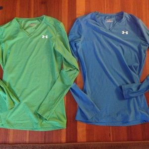 2 Under Armour Heat Gear Long Sleeve