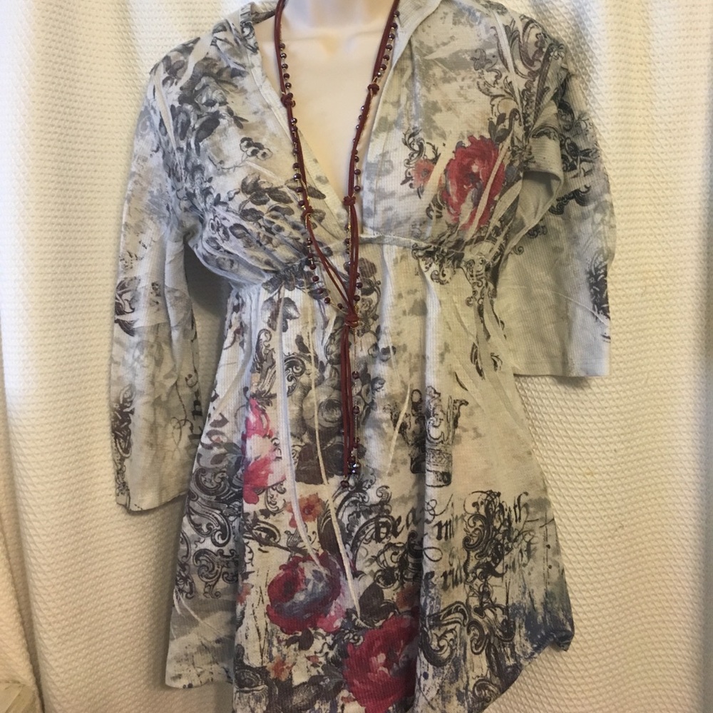 Cute lightweight hoodie blouse