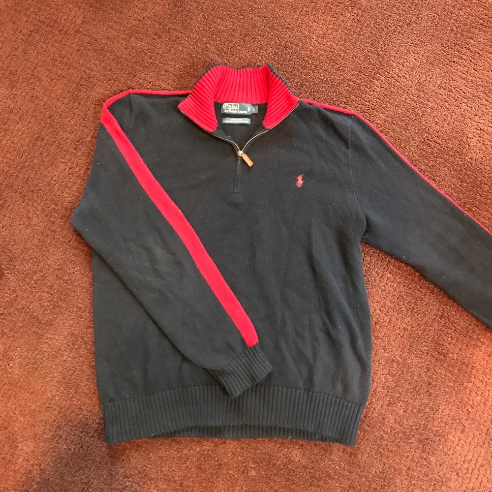 Ralph Lauren 100% Cotton Quarter-zip Sweater
