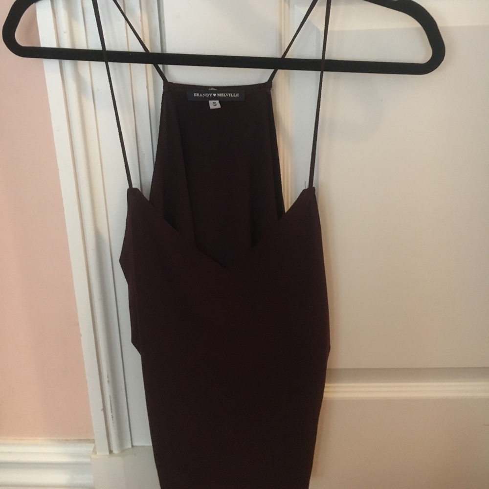 Dark purple Brandy Melville Spagetti strap tank