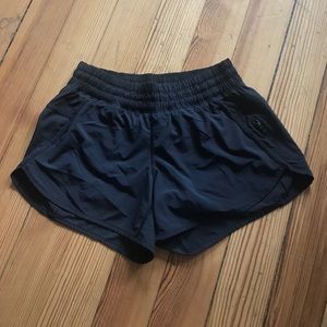 Lululemon black running shorts
