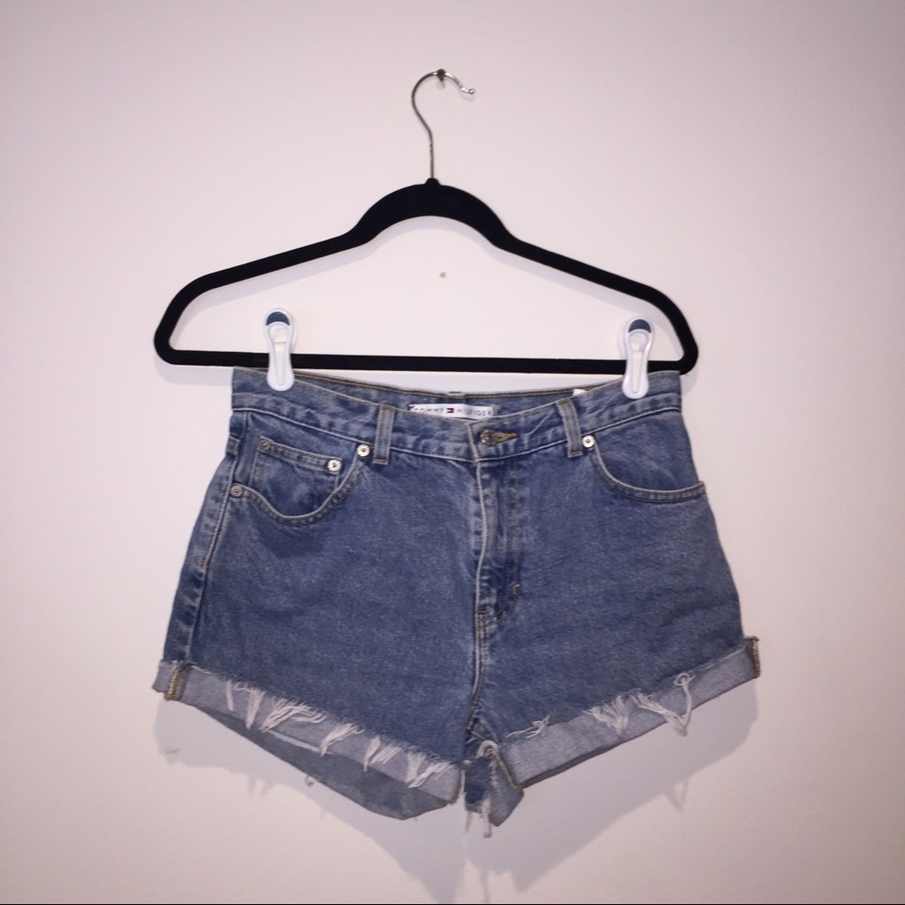 High Waisted Denim Shorts