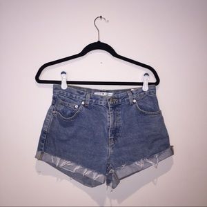 High Waisted Denim Shorts