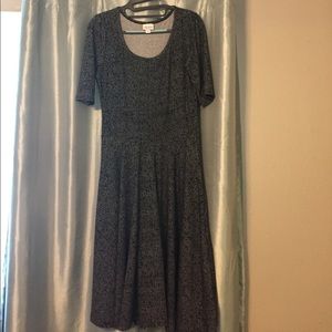 Black and white lularoe Nicole dress