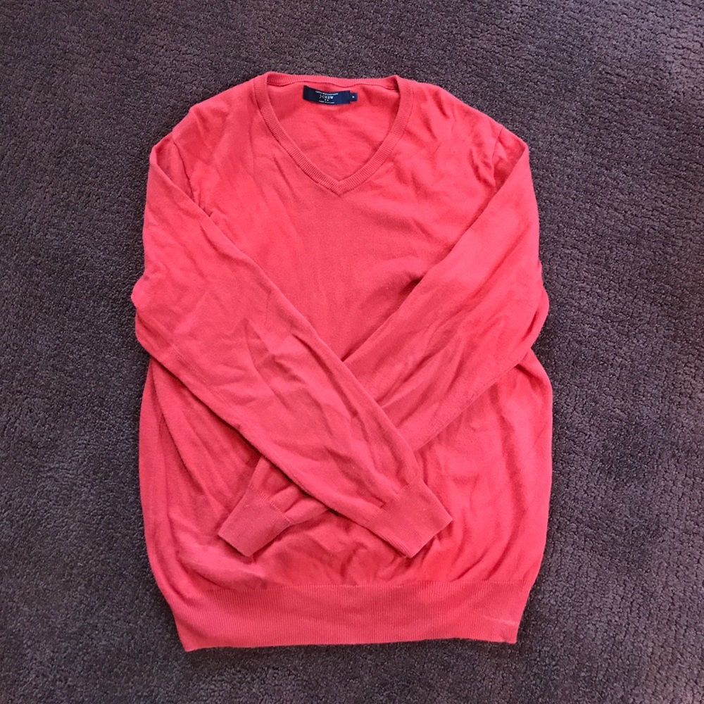 J. Crew Cotton Cashmere V-Neck Sweater