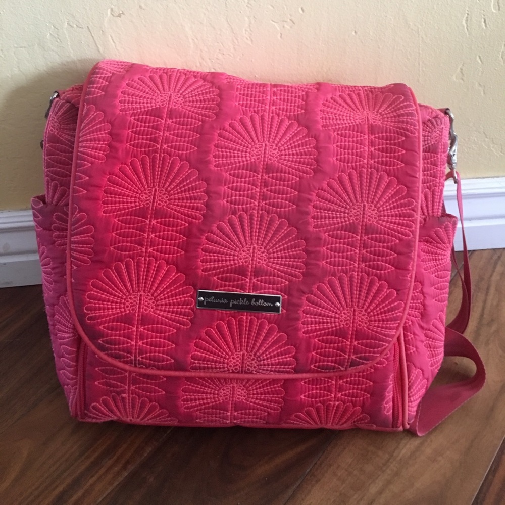 Pink Petunia Pickle bottom diaper bag