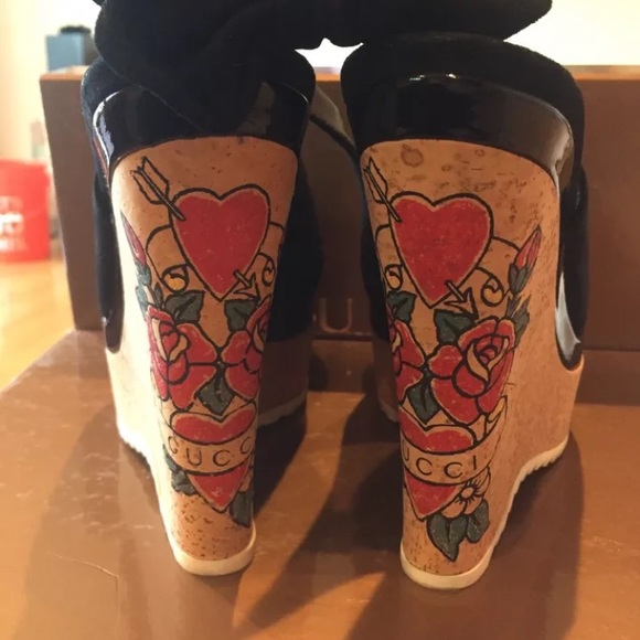 Gucci Open Toe Platforms Size 36 1/2 - Picture 3 of 5
