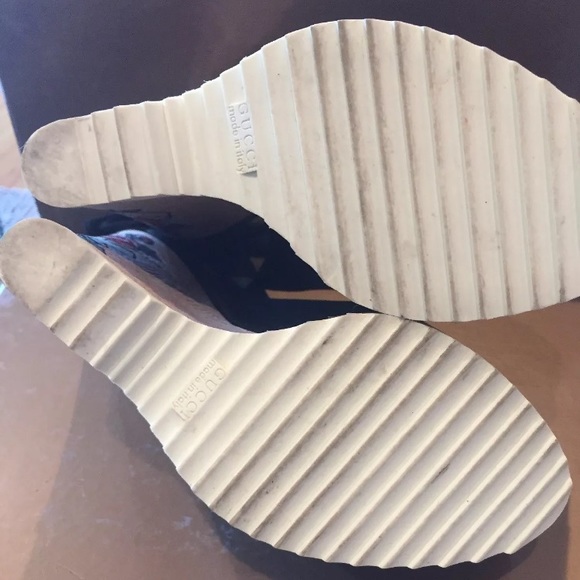 Gucci Open Toe Platforms Size 36 1/2 - Picture 5 of 5