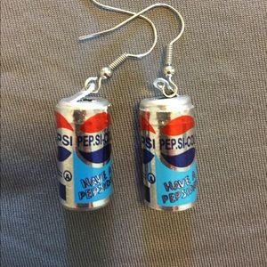 Handmade Pepsi - Cola Earrings