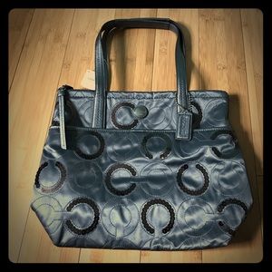 COACH Signature Sequin Tote