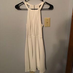 White Polyester Dress