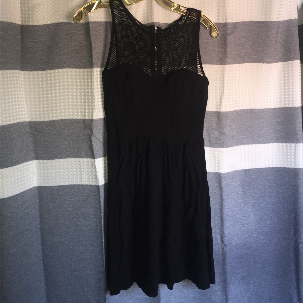 Black, above the knee Forever 21 mesh top dress