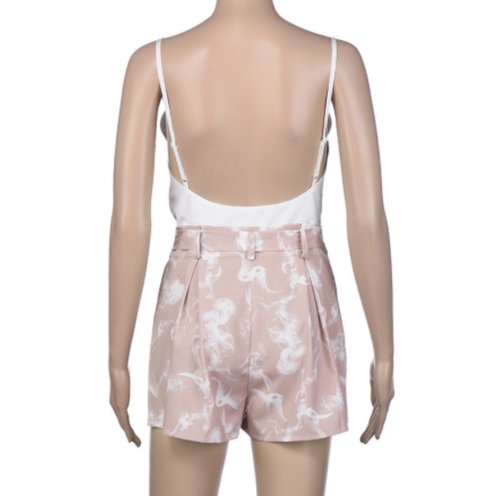 Pink and white flowy romper - Picture 5 of 7