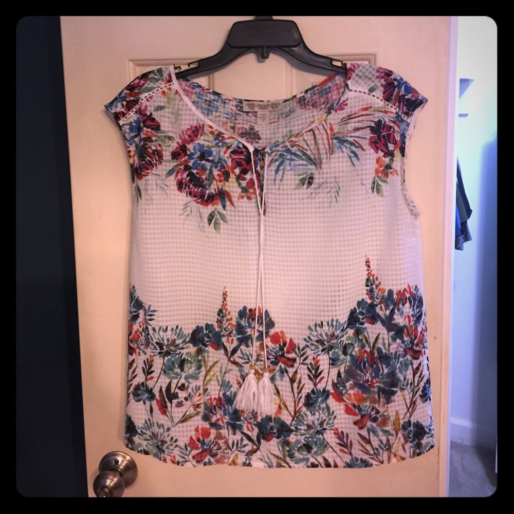 Vintage America Floral Top.