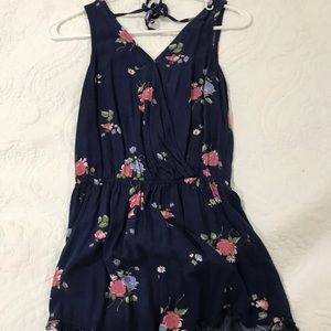 Dark navy blue romper