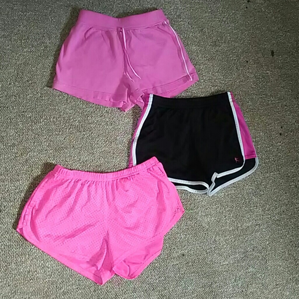 3 pair of shorts girls size 10-12 or large