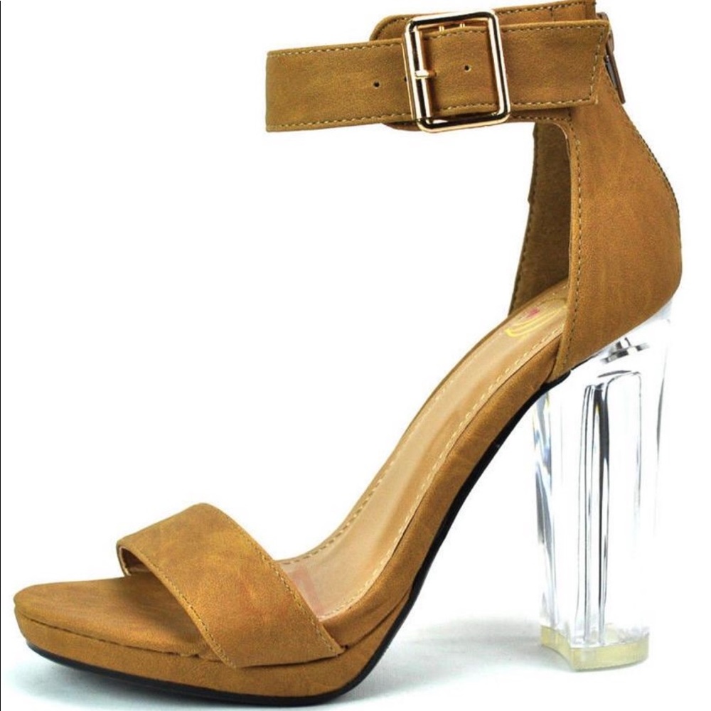 Open Toe Ankle Strap Heels - Picture 6 of 8