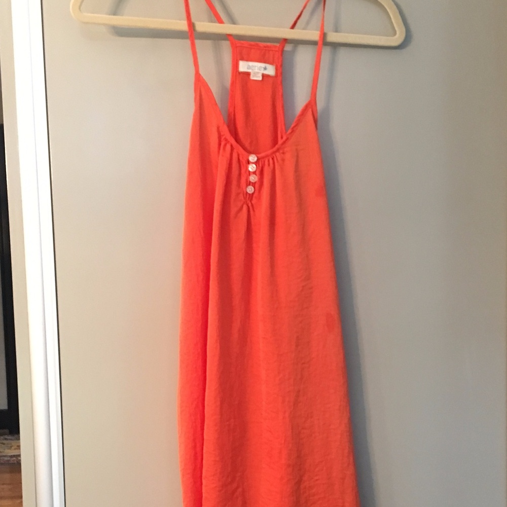 Orange Aerie Slip Dress