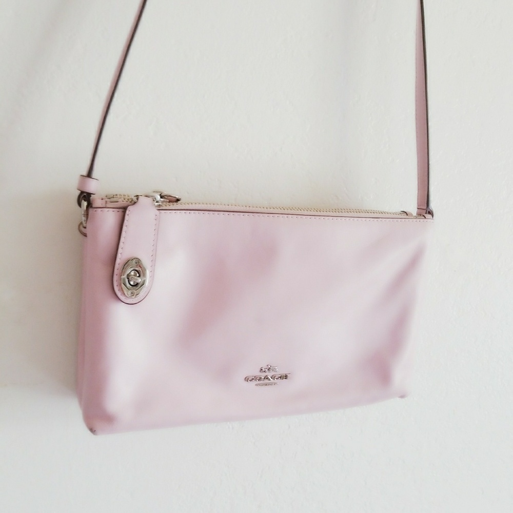 Pink coach crossbody bag