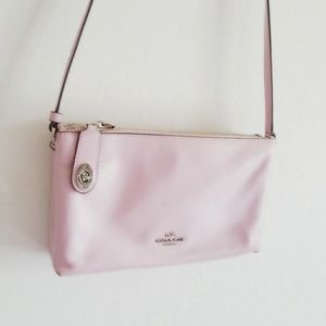 Pink coach crossbody bag
