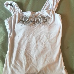 Bebe white tank top