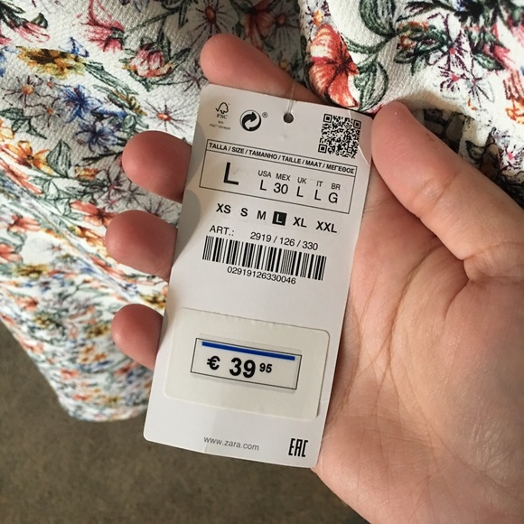 Floral Print Dress with Frilled Sleeves - Picture 7 of 7