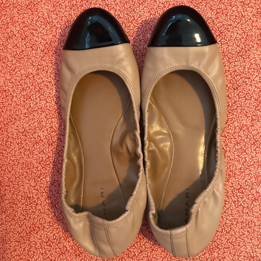 Black and Cream Flats