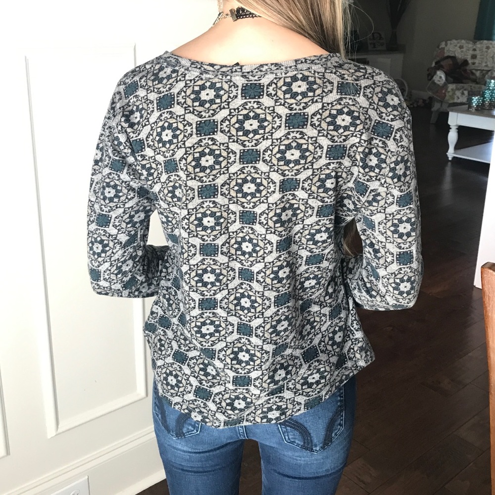 Long Sleeve Printed Shirt - Urban Outfitters - Picture 3 of 5