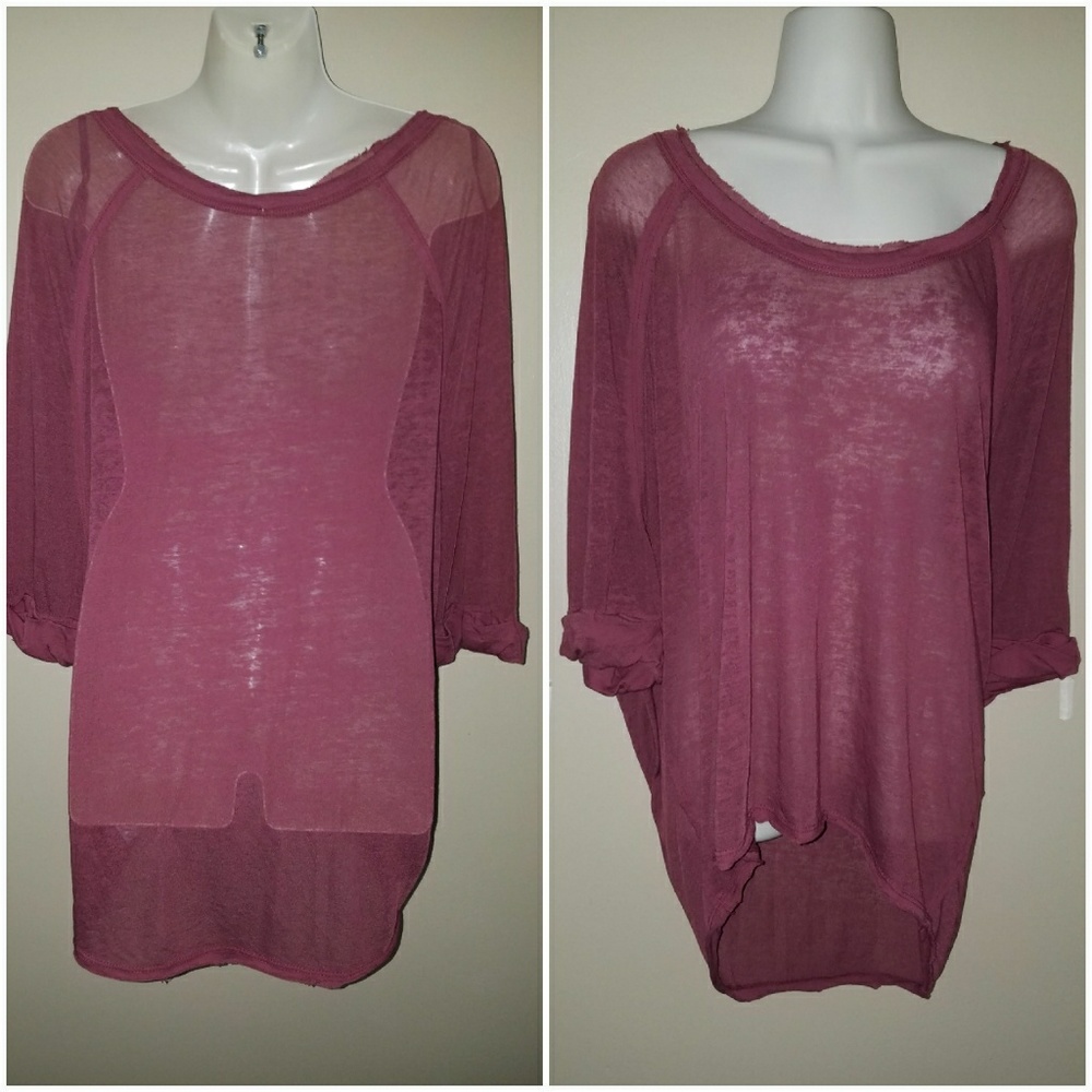 Free People Top Maroon - Picture 5 of 5