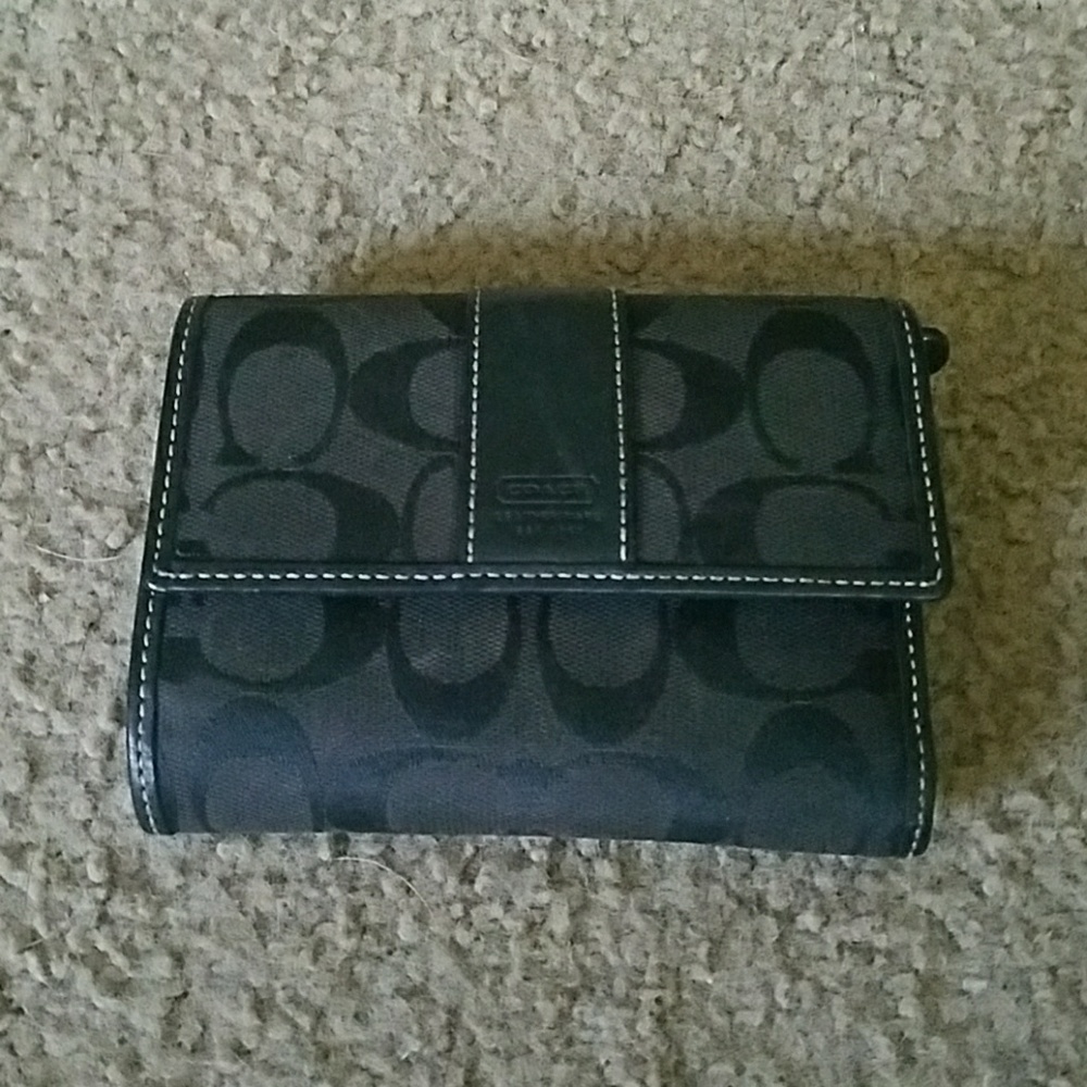 Black coach wallet