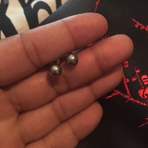 SS ball stud earrings