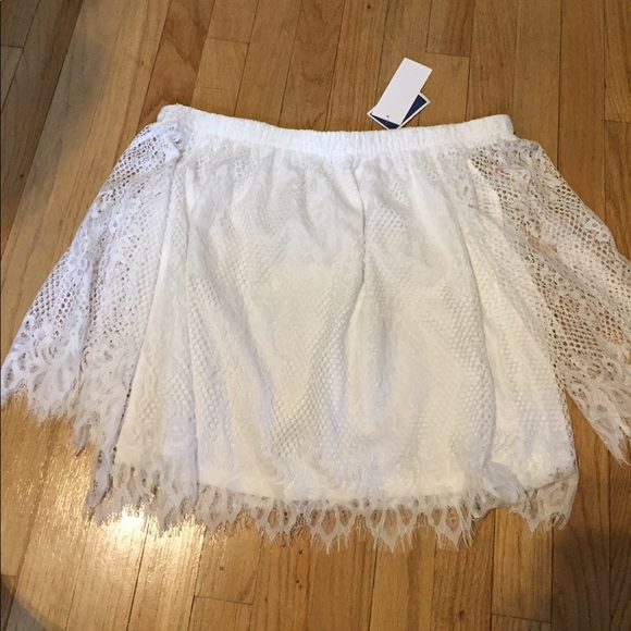 blush ciel Tops - White off the shoulder blouse