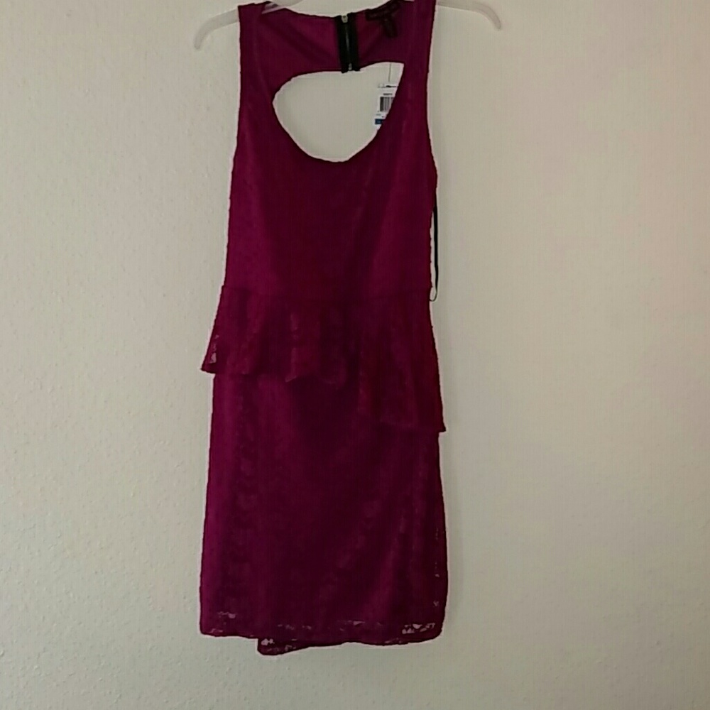 Material Girl backless cocktail dress
