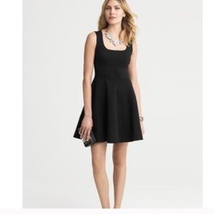 Banana Republic Ponte Sleeveless Fit & Flare Dress
