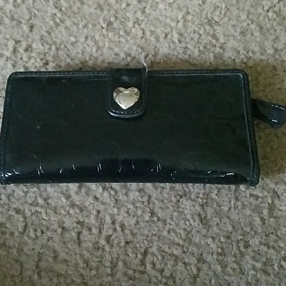 Black coach wallet