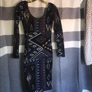 Tribal Print past knee Love Culture Dress