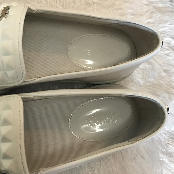 NWT Michael Kors Pratt White Leather Slip On - Picture 4 of 8