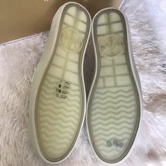 NWT Michael Kors Pratt White Leather Slip On - Picture 6 of 8