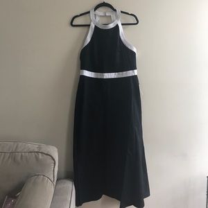 Anthropologie Black & White Midi Dress