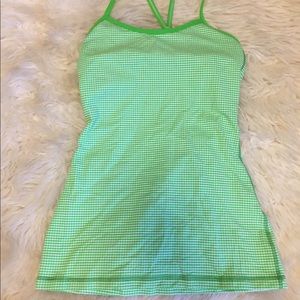 Lululemon Gingham Power Y Tank size 2